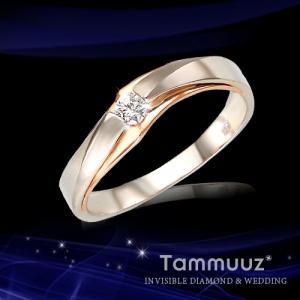 타뮤즈 다이아몬드,14K 로제콤비-G3012RF-화이트골드-여자반지-커플링