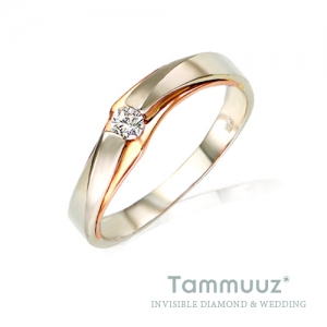 타뮤즈 다이아몬드,14K 로제콤비-G3012RF-화이트골드-여자반지-커플링