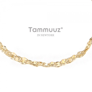 타뮤즈 다이아몬드,14K 크로바2-G3121B-옐로우골드-팔찌-선물용
