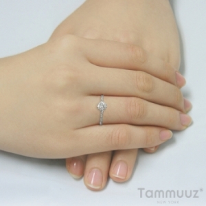 타뮤즈 다이아몬드,Diamond Ring 114-14K W.G
