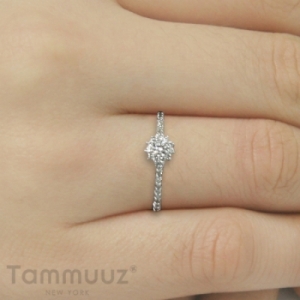 타뮤즈 다이아몬드,Diamond Ring 114-14K W.G