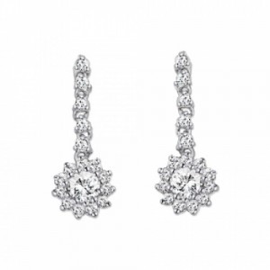 타뮤즈 다이아몬드,Diamond Earing 114-14K W.G