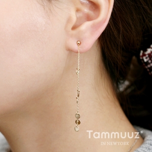 타뮤즈 다이아몬드,14K 수양버들-G3251E-옐로우골드-귀걸이-선물추천