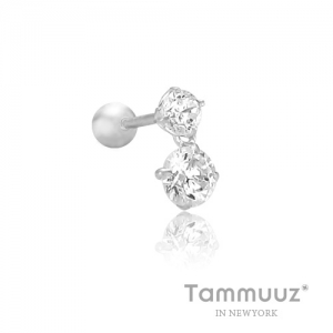 타뮤즈 다이아몬드,14K 스노우맨피어싱-G3258E-옐로우골드-귀걸이-피어싱