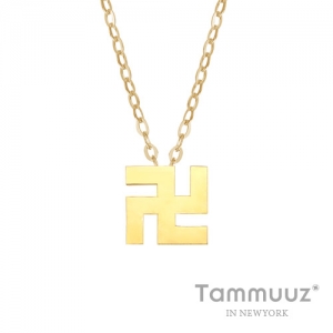타뮤즈 다이아몬드,14K 심플만자-G3265N-옐로우골드-목걸이-선물용