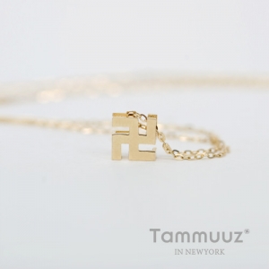 타뮤즈 다이아몬드,14K 심플만자-G3265N-옐로우골드-목걸이-선물용