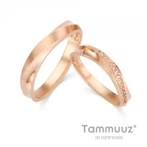 타뮤즈 다이아몬드,14K 클레이노-G3277RR-핑크골드-커플링-기념일