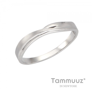 타뮤즈 다이아몬드,14K 샌드웨이브-G3280RM-화이트골드-남자반지-커플링