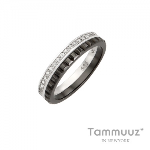 타뮤즈 다이아몬드,14K 두에 쇼콜라-G3296R-콤비골드-여자반지-커플링