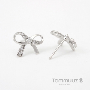 타뮤즈 다이아몬드,큐티리본 귀걸이 SD9002E