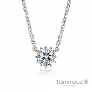 타뮤즈 다이아몬드,14K 우신 3부 다이아몬드-뮤즈-D2020N-화이트골드-목걸이-프로포즈