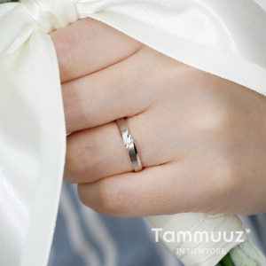 타뮤즈 다이아몬드,14K 엘린-G3193RF-화이트골드-여자반지-커플링