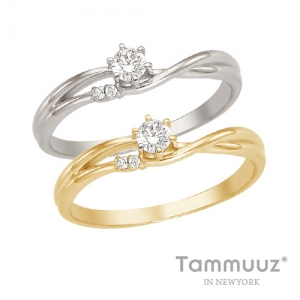 타뮤즈 다이아몬드,14K 쉐이딩-G3186R-화이트골드-결혼반지-프로포즈