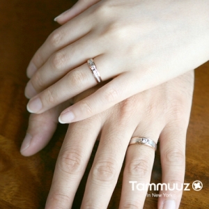타뮤즈 다이아몬드,14K 세인트-G3361RR-콤비골드-커플링-기념일