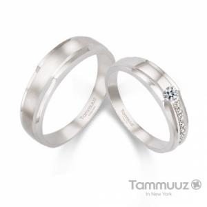 타뮤즈 다이아몬드,14K 제노아-G3364RR-화이트골드-커플링