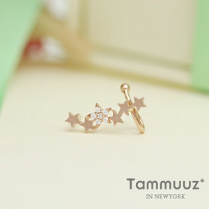 타뮤즈 다이아몬드,14K 카시오페아-G3154E-화이트골드-귀걸이-이어커프