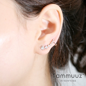 타뮤즈 다이아몬드,14K 벨리체-G3148E-화이트골드-귀걸이-이어커프