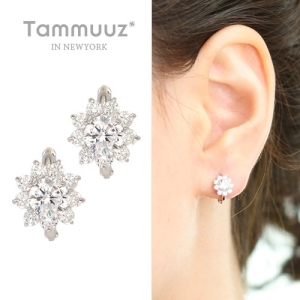 타뮤즈 다이아몬드,14K 엘리샤-G3112E-화이트골드-귀걸이-선물추천