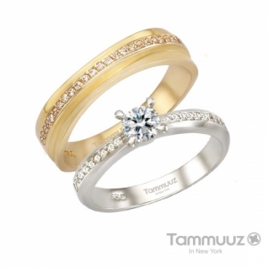타뮤즈 다이아몬드,14K 제니아-G3369RR-화이트골드-커플링-기념일