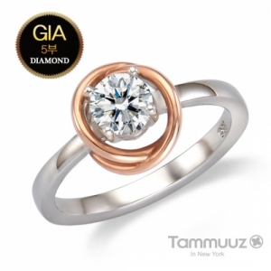 타뮤즈 다이아몬드,14K GIA5부 다이아몬드-아델라-D2018R-반지