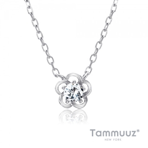 타뮤즈 다이아몬드,0.1캐럿 Diamond Necklace 165-14K W.G