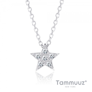 타뮤즈 다이아몬드,Diamond Necklace 166-14K W.G