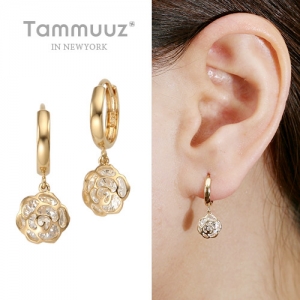 타뮤즈 다이아몬드,14K 원로즈-G3239E-옐로우골드-귀걸이-선물추천