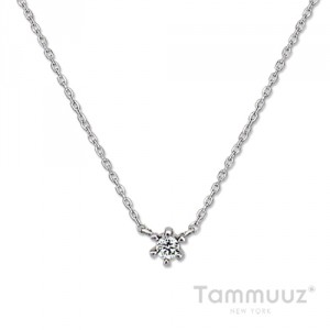 타뮤즈 다이아몬드,0.1캐럿 Diamond Necklace 58-14K W.G