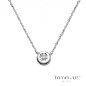 타뮤즈 다이아몬드,0.1캐럿 Diamond Necklace 59-14K W.G