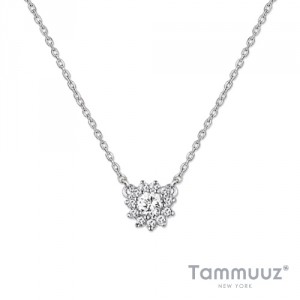 타뮤즈 다이아몬드,Diamond Necklace 114-14K W.G